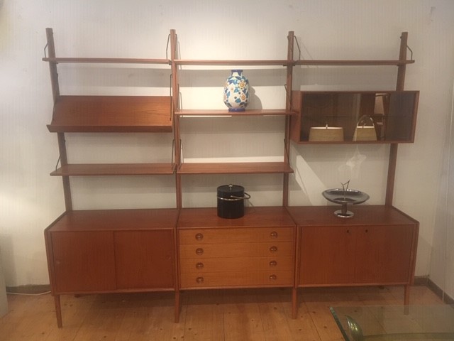 F 573 Poul Cadovius Wall Unit Furniture Apostrophe Co F 573 Poul Cadovius Wall Unit, Wall Unit Furniture
